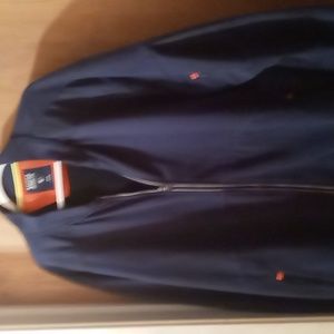 Nautica spring/fall jacket 3xl with reflector lines on it and is navy blue